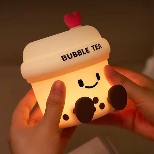 Squishy Silicone Boba/Bubble Tea Night Lamp