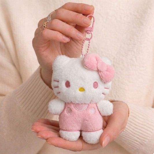 Hello Kitty Plushie Keychain | Pastel Sanrio Bag Charm | Pink & Mint Edition