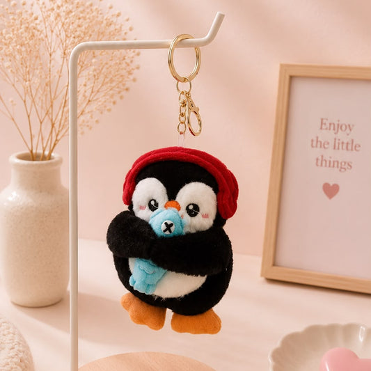 Penguin Plushie Keychain – Kawaii Bag Charm