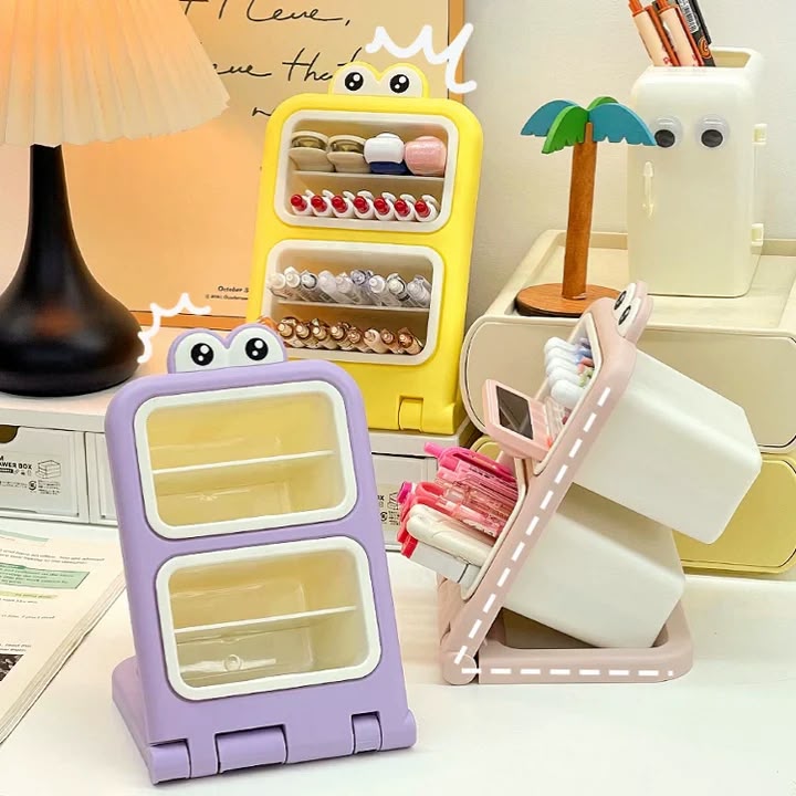 Kawaii Frog Eye Desktop Organiser
