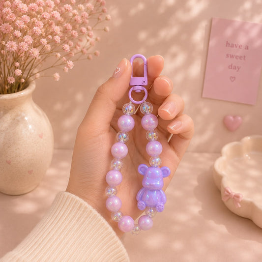 Phone Charm | Gummy Bear Beaded - Cute Wrist Strap Loop Accessory