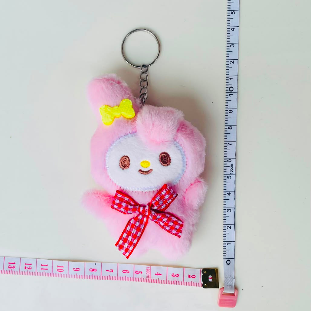 My Melody-Inspired Kawaii Plushie Keychain & Bag Charm