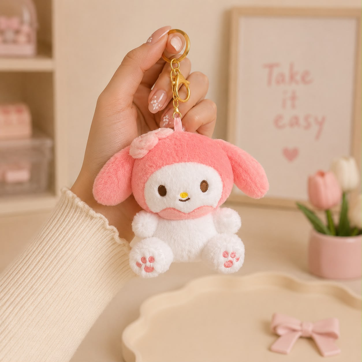 Sanrio Plushie Bag Charm | Kawaii Character Keychain – Limited Edition