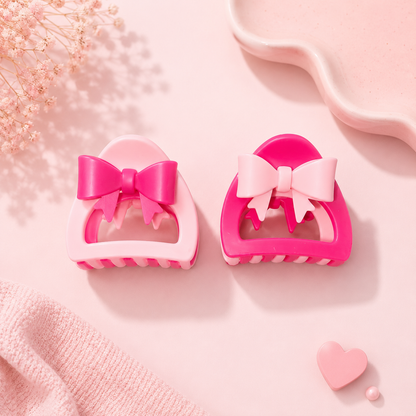 Bow Hair Claw Clip – Pastel Kawaii Collection