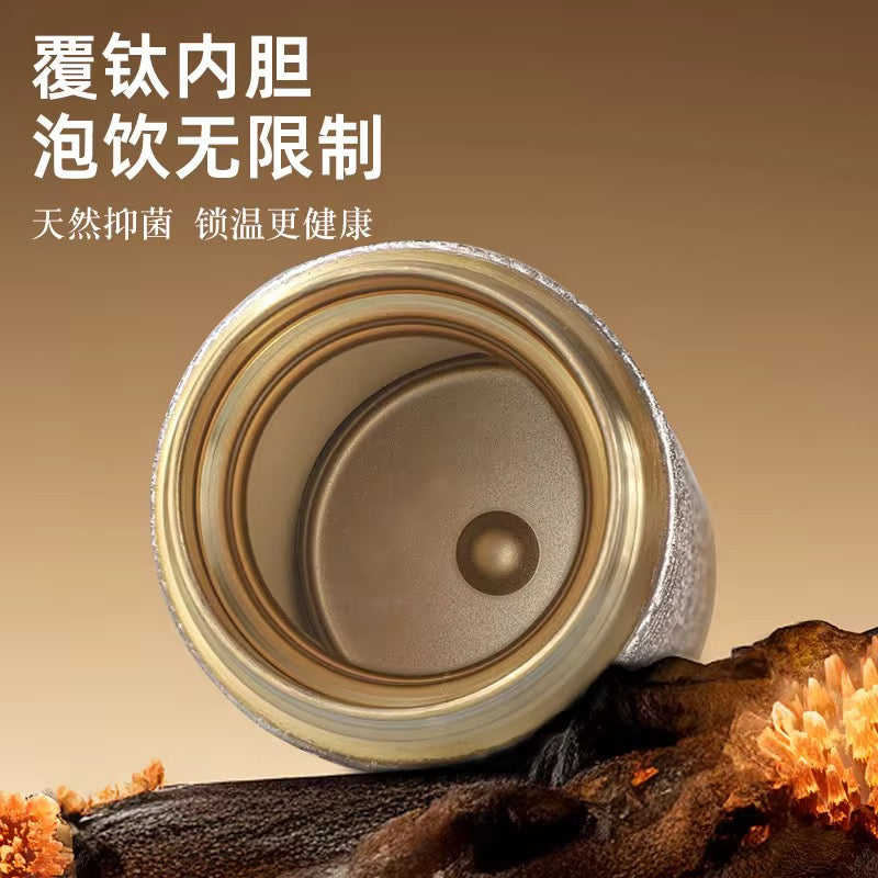 Titanium Double wall Vacuum Insulated Flask Bottle