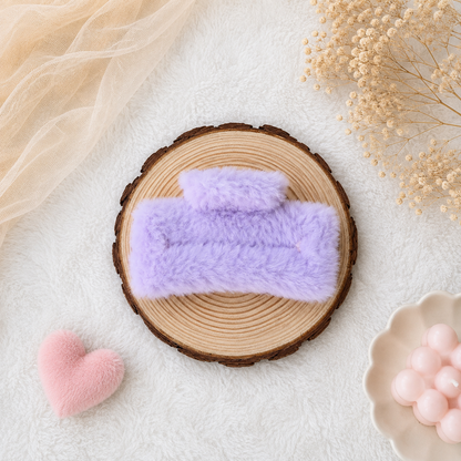 Soft Furry Hair Claw Clip