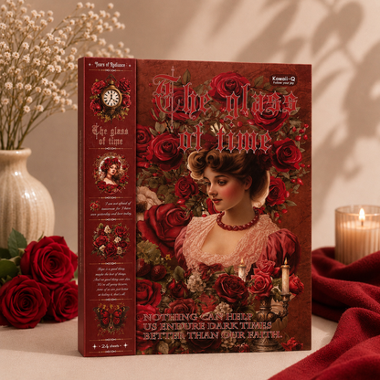 Vintage Victorian Floral Sticker Book Set | Kawaii Junk Journal Kit