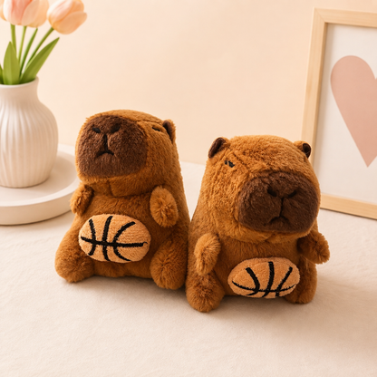 Kawaii Capybara Plushie Keychain | Cute Bag Charm with Accessories