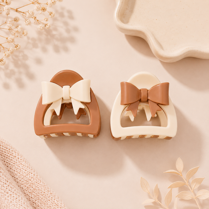 Bow Hair Claw Clip – Pastel Kawaii Collection