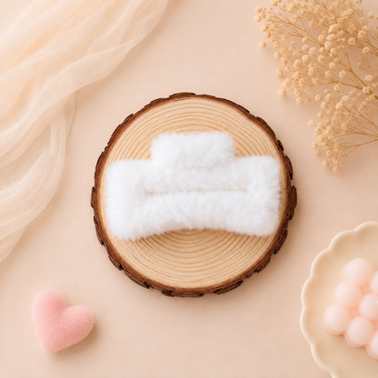 Soft Furry Hair Claw Clip