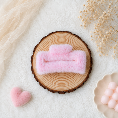 Soft Furry Hair Claw Clip