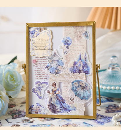 Vintage Victorian Floral Sticker Book Set | Kawaii Junk Journal Kit