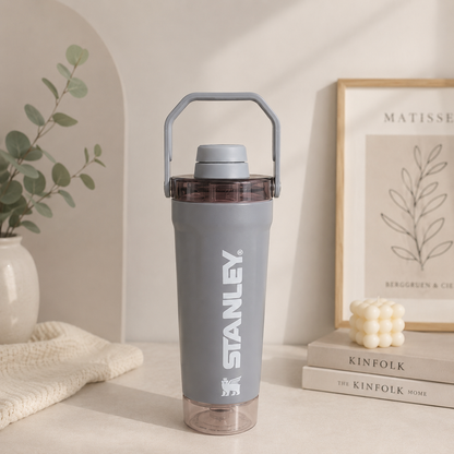 Stanley inspired Activate Shaker Bottle | Insulated Protein Shaker with Storage Pod