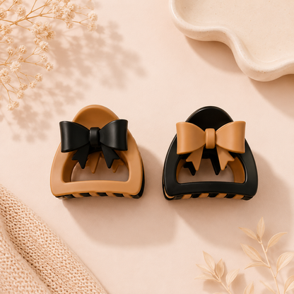 Bow Hair Claw Clip – Pastel Kawaii Collection