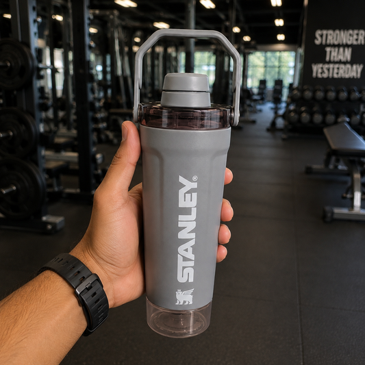 Stanley inspired Activate Shaker Bottle | Insulated Protein Shaker with Storage Pod