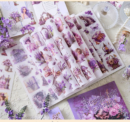 Vintage Victorian Floral Sticker Book Set | Kawaii Junk Journal Kit