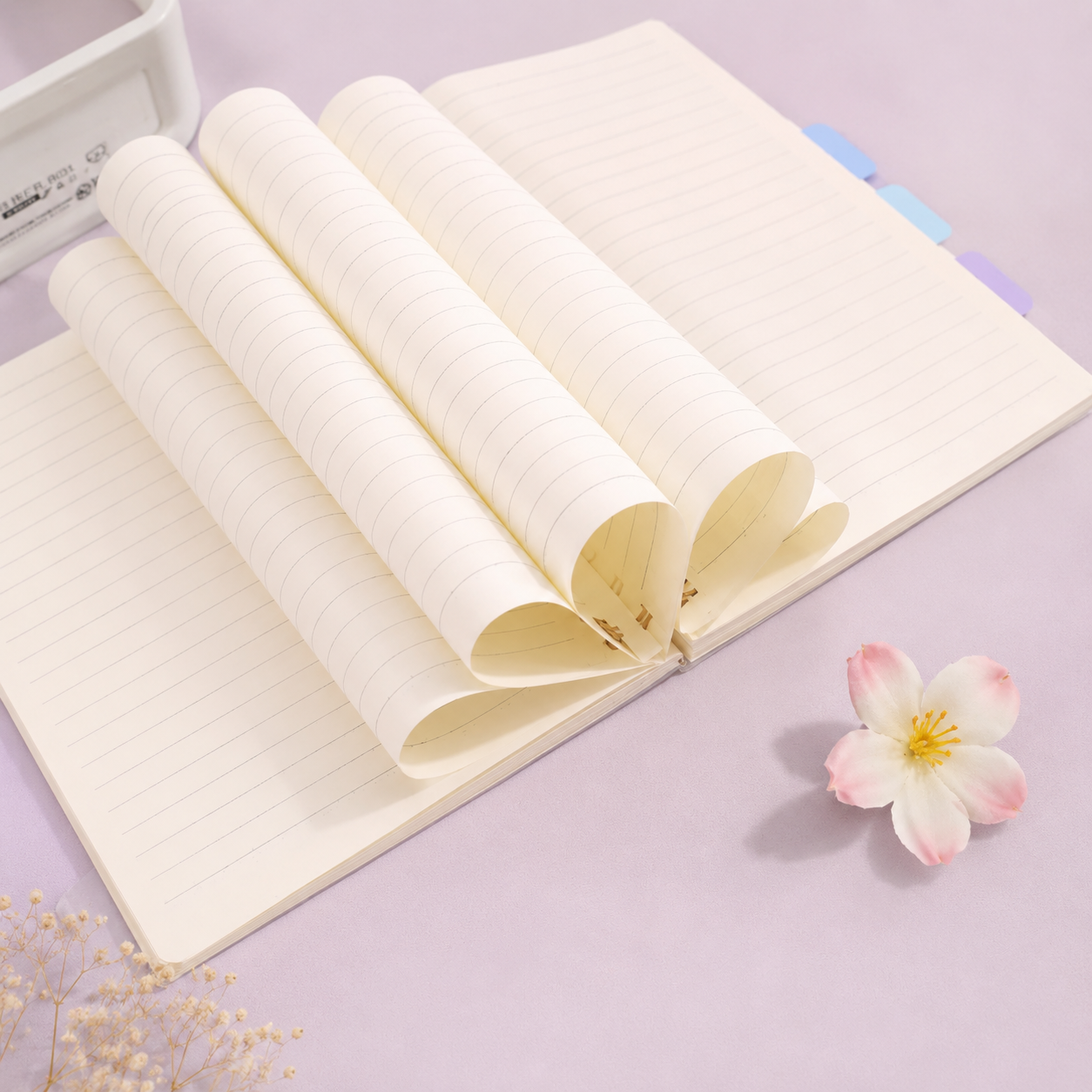 Sea Salt Bubbles A5 Rollover Coil Notebook | Pastel Kawaii Stationery