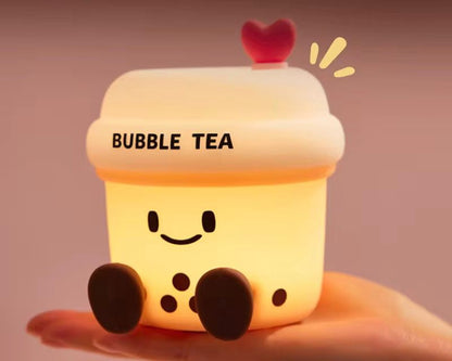 Squishy Silicone Boba/Bubble Tea Night Lamp