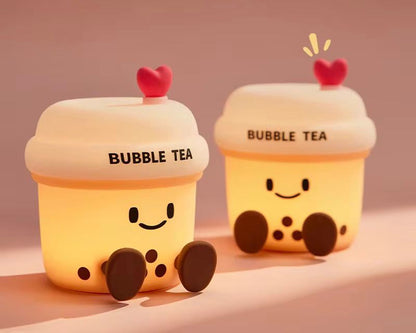 Squishy Silicone Boba/Bubble Tea Night Lamp