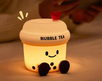 Squishy Silicone Boba/Bubble Tea Night Lamp