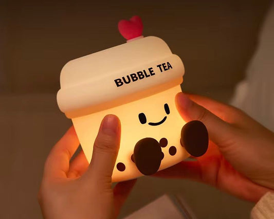Squishy Silicone Boba/Bubble Tea Night Lamp