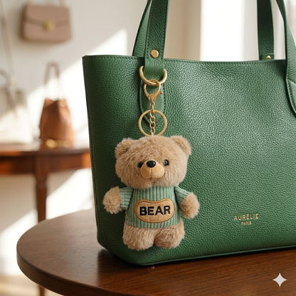 Dressed-Up Teddy Bear Plushie Bag Charm | Kawaii Bear Keychain in 6 Styles