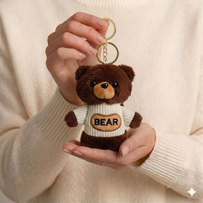 Dressed-Up Teddy Bear Plushie Bag Charm | Kawaii Bear Keychain in 6 Styles
