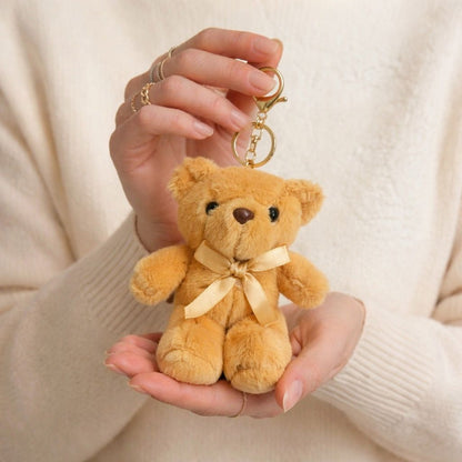 Dressed-Up Teddy Bear Plushie Bag Charm | Kawaii Bear Keychain in 6 Styles