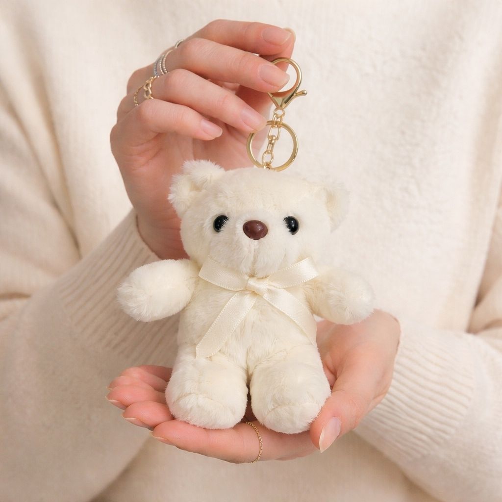 Dressed-Up Teddy Bear Plushie Bag Charm | Kawaii Bear Keychain in 6 Styles