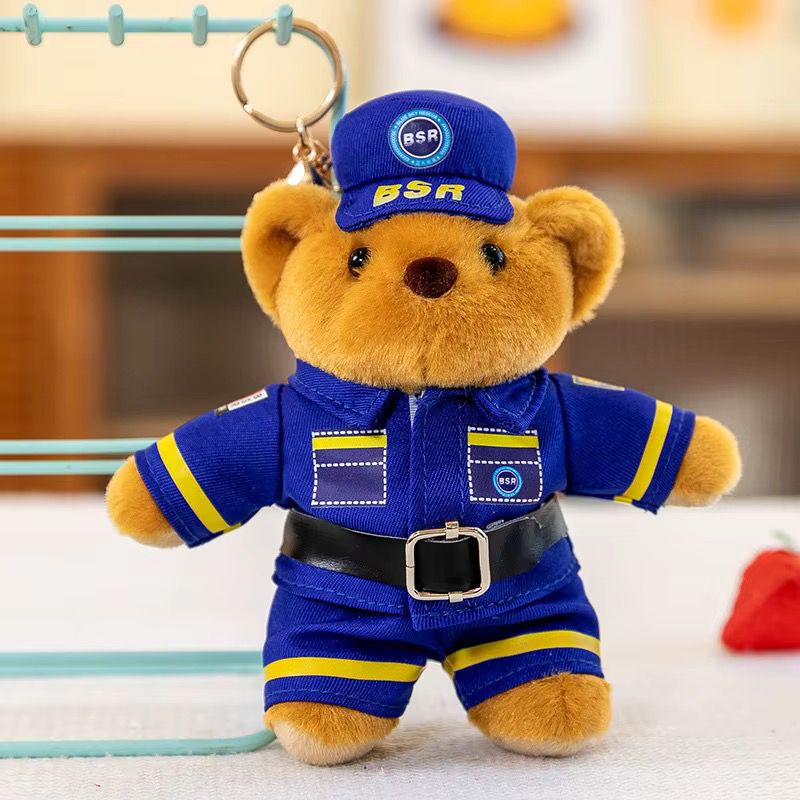 Dressed-Up Teddy Bear Plushie Bag Charm | Kawaii Bear Keychain in 6 Styles