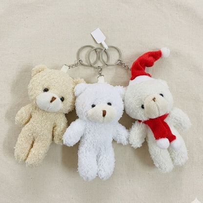 Mini Bear Plushie Keychain | Soft Teddy Bag Charm | 3 Styles