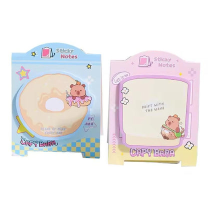 Capybara Sticky Notes with Stand Pack Of 3 Mix Design