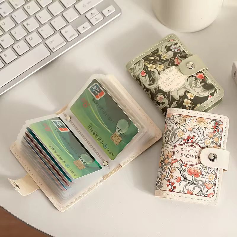 Floral Card Holder – Vintage Botanical Card Organiser - Mix Design