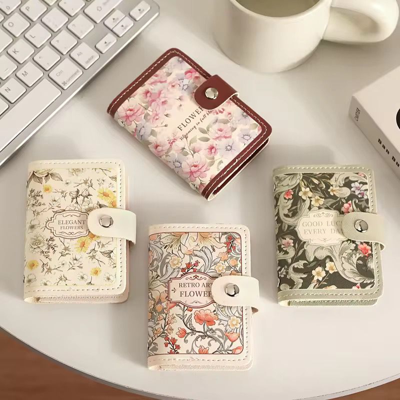 Floral Card Holder – Vintage Botanical Card Organiser - Mix Design