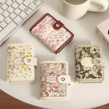Floral Card Holder – Vintage Botanical Card Organiser - Mix Design