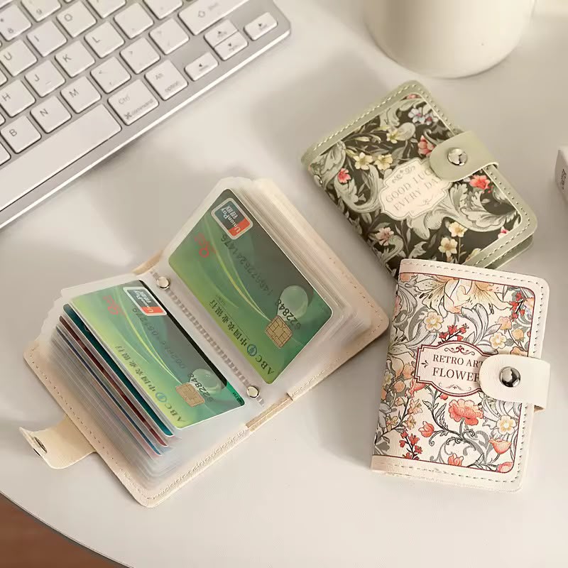 Floral Card Holder – Vintage Botanical Card Organiser - Mix Design