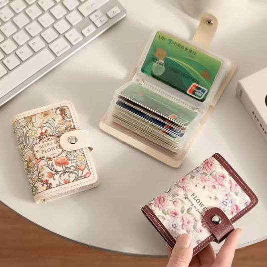 Floral Card Holder – Vintage Botanical Card Organiser - Mix Design