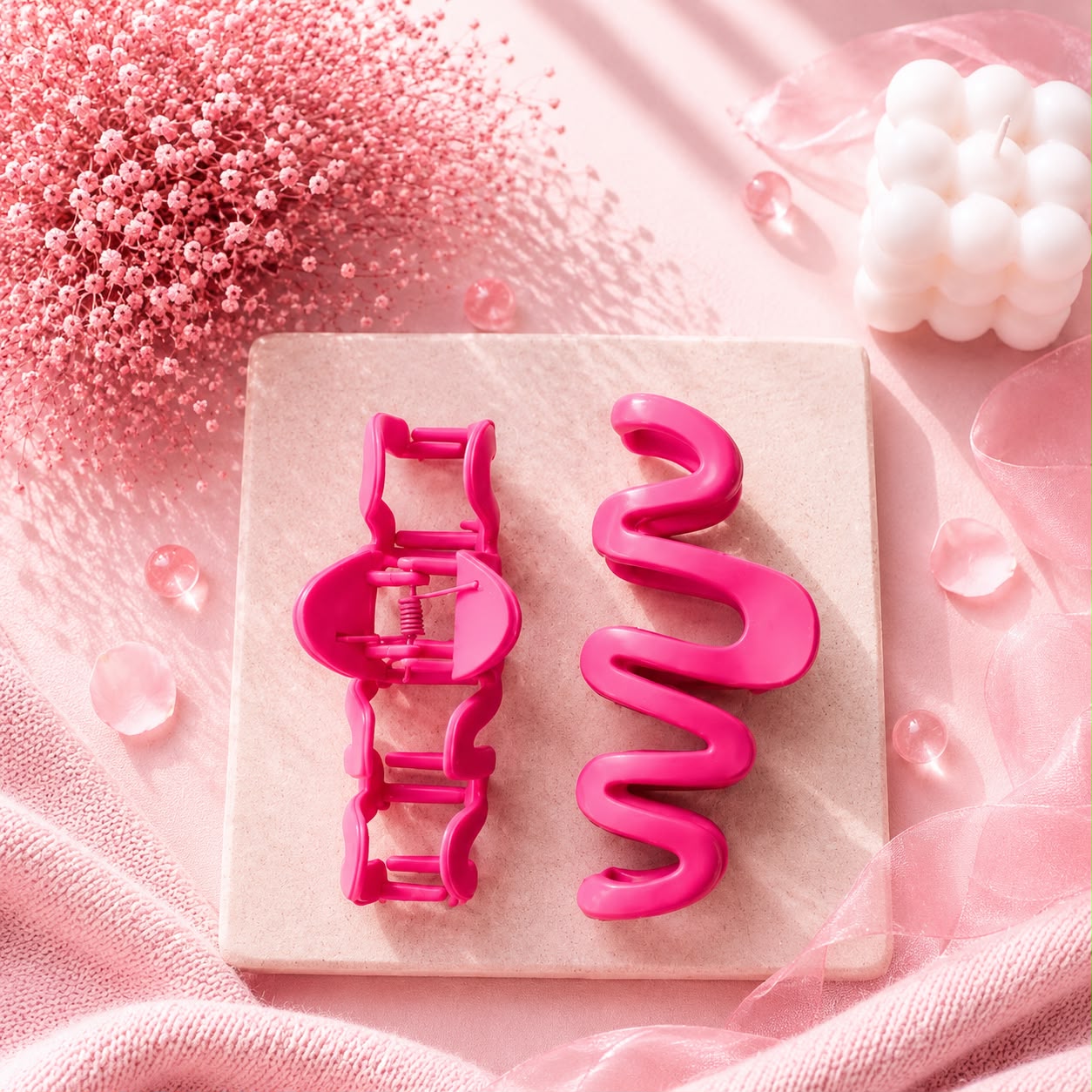 Squiggle Wave Hair Claw Clip