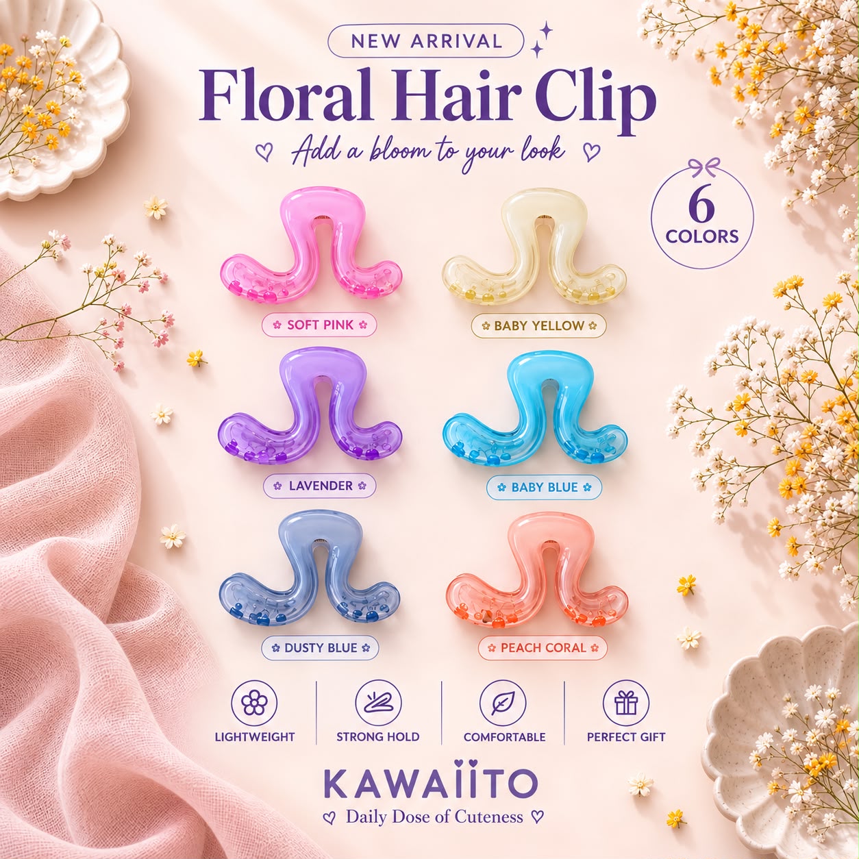 Jelly Hair Claw Clip