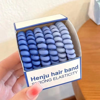 Spiral Hair Bands – Gradient Color Set (Pack of 1)