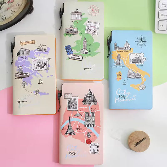 Wanderlust Travel Journal Notebook with Pen