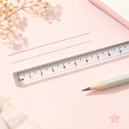 Transparent Gradient Acrylic Ruler – (Random colors) | Journal , Study & Drawing scale