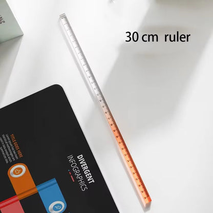 Transparent Gradient Acrylic Ruler – (Random colors) | Journal , Study & Drawing scale