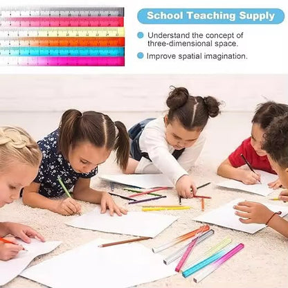 Transparent Gradient Acrylic Ruler – (Random colors) | Journal , Study & Drawing scale