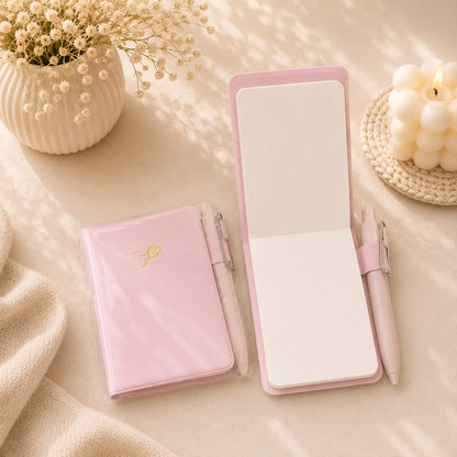 Minimal Pastel Pocket Notebook with Pen | Sports Theme
