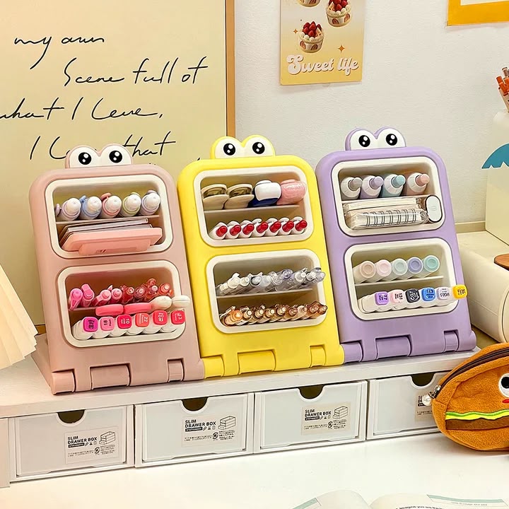 Kawaii Frog Eye Desktop Organiser