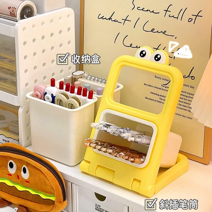 Kawaii Frog Eye Desktop Organiser