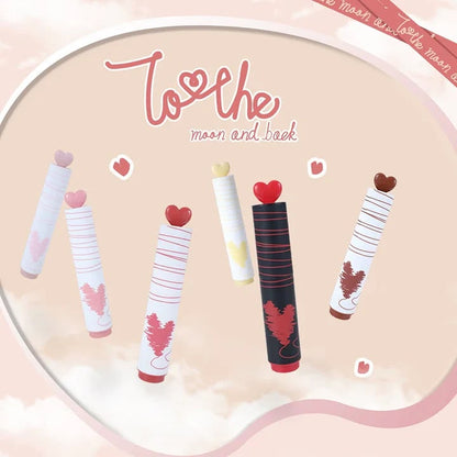 Peachy Heart Highlighter Marker | To the Moon and Back | Set of 6 Highlighters
