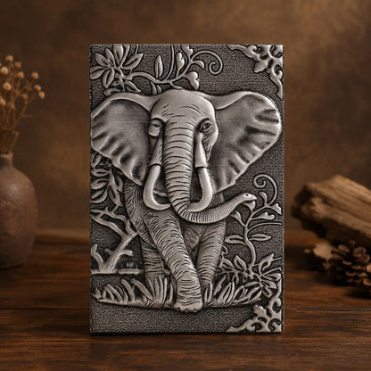 Elephant Leather Journal | 3D Embossed