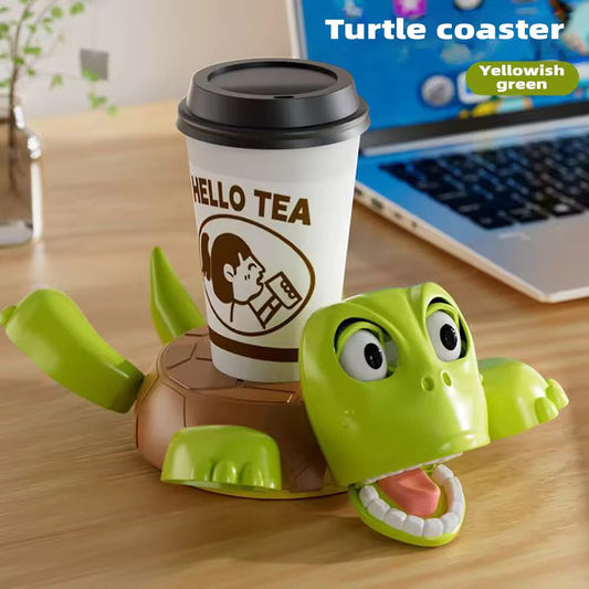 Turtle & Stitch Cup Holder Coaster – Cute Desk Cup Stand | Kawaii Home Decor